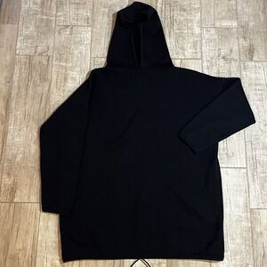 Company Ellen Tracy Extra Fine Merino Wool Long Sleeve Neck Hooded Top Black Med